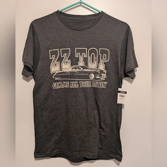 ZZ Top Graphic Tee in Gray Adult Size MM - Picture 1 of 3